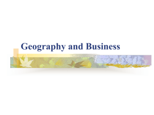Geography and Business