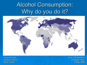 Alcohol Consumption: Why do you do it?