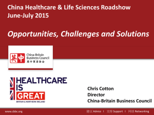China Healthcare & Life Sciences Roadshow June