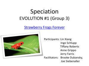 Speciation (PowerPoint) Gulf Coast 2013