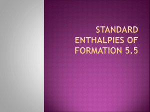 Standard Enthalpies of Formation 5.6