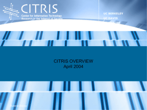 CITRIS Overview