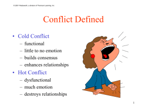 Conflict Defined