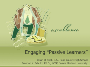 Engaging Passive Learners