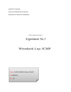 Wireshark Lap: ICMP