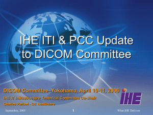 IHE-Update-DICOM-Committee April 2006