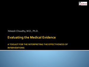 Evaluating the Evidence