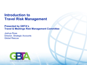 Travel Risk Management