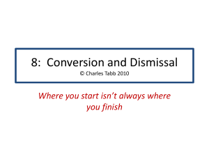 Class 10: Conversion and Dismissal