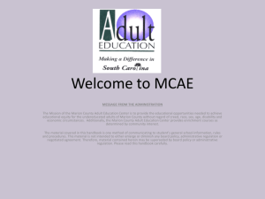 Welcome to MCAE