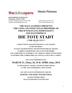 The Dallas Opera's 2013-2014 “By Love