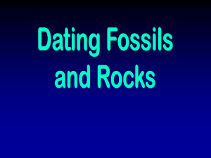 Dating Fossils and Rocks 5