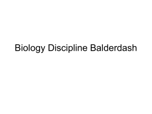 Biology Disciplines