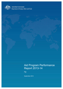 Australia's aid program in Fiji