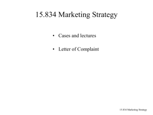 15.834 Marketing Strategy