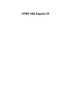 UTNIF LNG Exports CP - Open Evidence Project