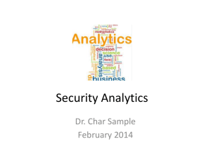 Changing Nature of Security Analytics - Char Sample