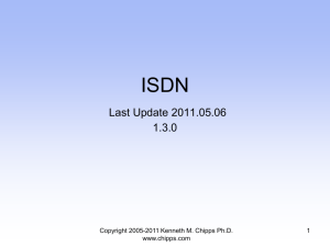 ISDN - Kenneth M. Chipps Ph.D. Web Site Home Page