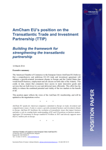 AmCham EU supports - EESC European Economic and Social