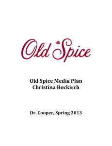 Old Spice Media Plan - Christina Bockisch