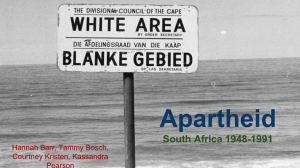 Apartheid South Africa 1948-1991