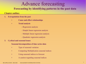 Ch. 7: Forecasting