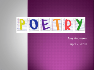 Poetry - PracticumSpring2011