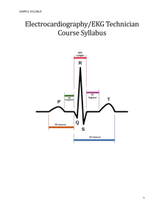 Electrocardiography Sample Syllabus