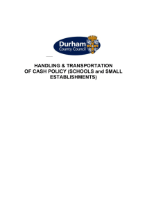 handling and transportation of cash