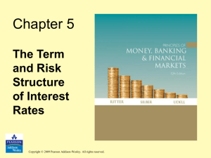The Term and Risk Structure of Interest Rates