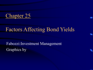Chapter 25 Factors Affecting Bond Yields