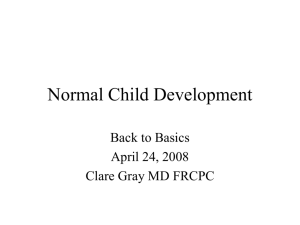 Normal Child Development