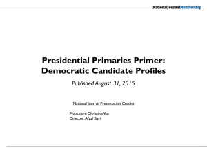 Presidential Primaries Primer: Democratic Candidate Profiles