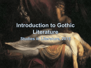 Intro to Gothic Fiction