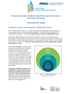 Participant Guide - Principles for Responsible Management Education