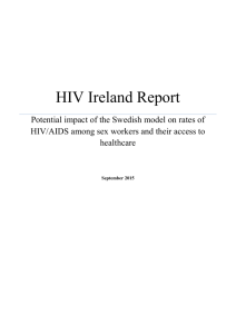 Potential impact of the Swedish model on rates of HIVAIDS among