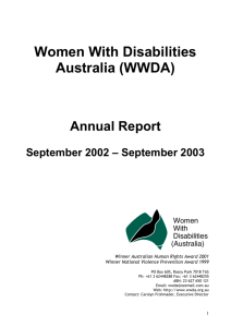 Word - Women With Disabilities Australia