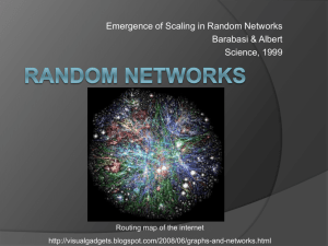 Random networks - Weizmann Institute of Science