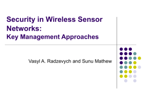 Key Management in Wireless Sensor Networks