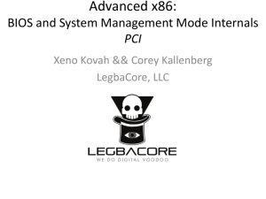 Advanced x86: BIOS and System Management Mode Internals PCI