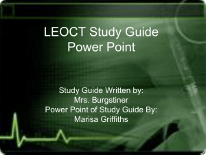 LEOCT Study Guide Power Point