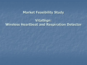 Market Feasibility Study VitalSign: Wireless Heartbeat