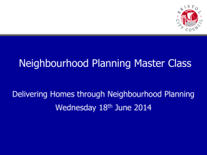 14-06-18 NP Workshop - Neighbourhood Planning Network