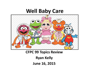 Well baby care - Civic/Riverside Units
