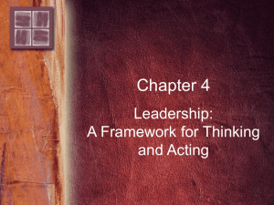 A Framework for Thinking and Acting - Delmar