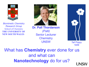 Chemistry and Nanotechnology