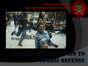 ZDI.001: INTRODUCTION TO ZOMBIE DEFENSE