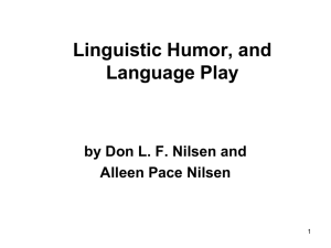 Humor & Linguistics