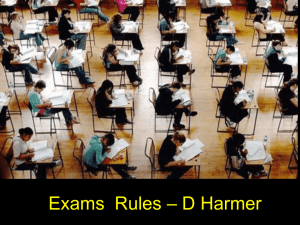 Core examination rules