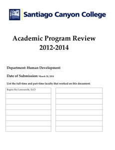 Academic Program Review 2012-2014